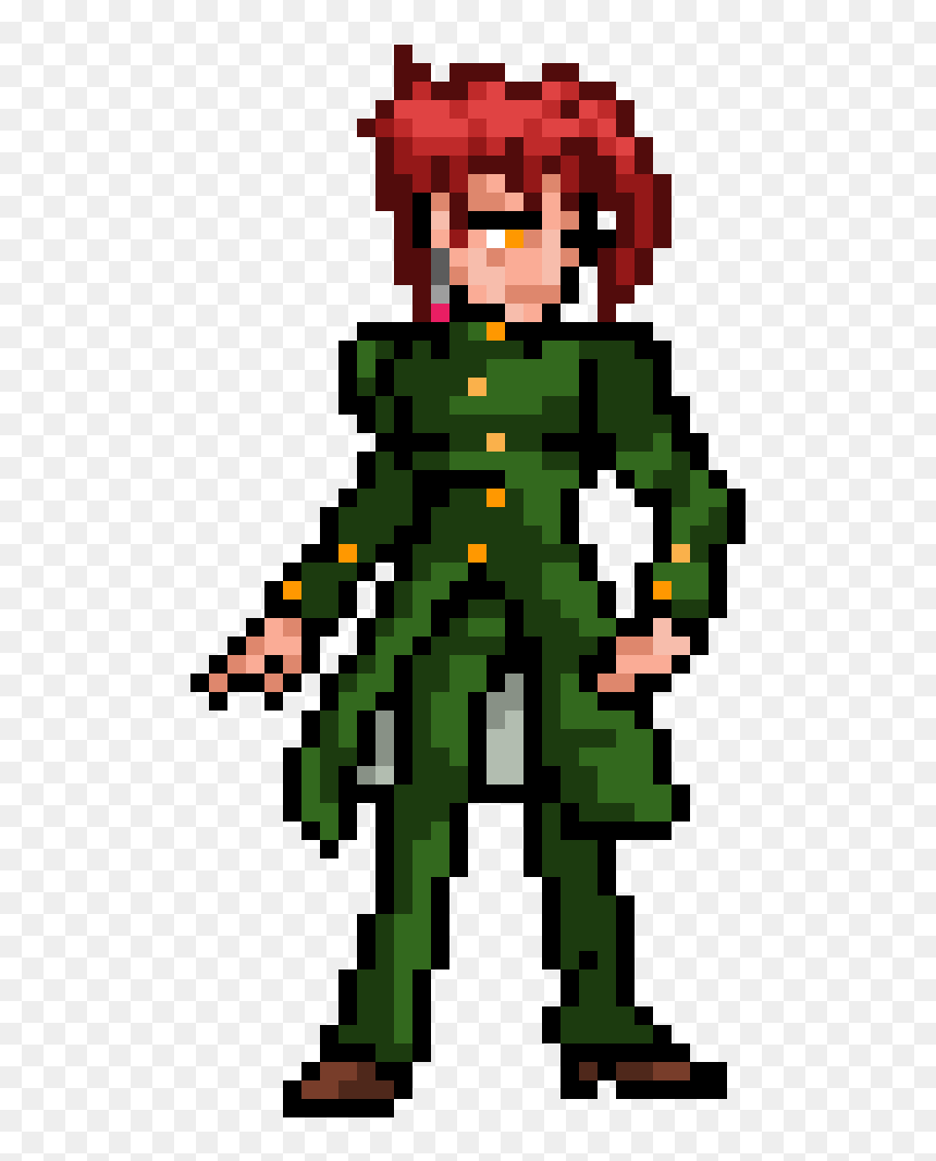 Noriaki Kakyoin Pixel Art, HD Png Download - kakyoin png