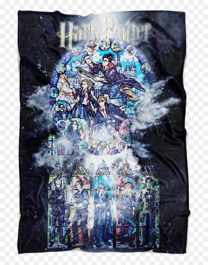 Harry Potter Fleece Blanket Powder Explosion Black - Board Short, HD Png Download - powder explosion png