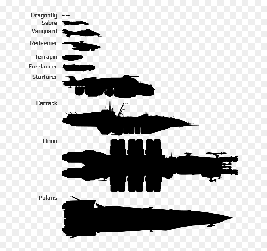 Carrack Silhouette Star Citizen, HD Png Download - dragonfly silhouette png