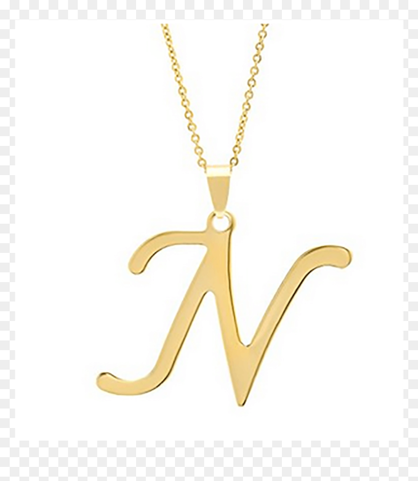 Wholesale Alphabet Letter Charm Necklaces  - Pendant, HD Png Download - bling necklace png
