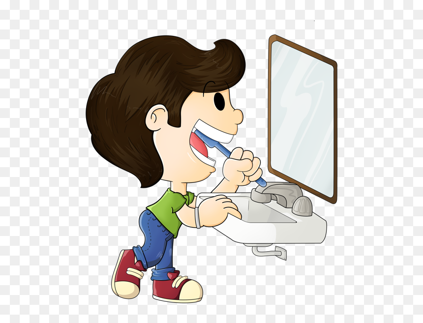 Boneco Escovando Os Dentes, HD Png Download - rolling stones tongue png