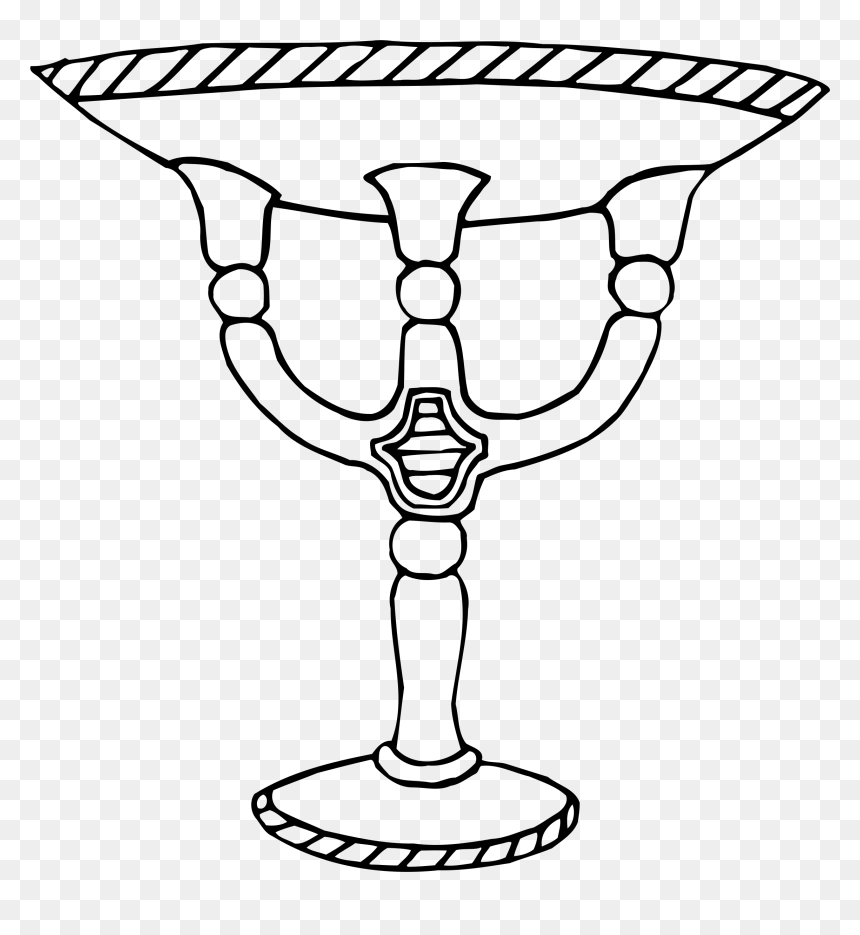 Vase 56 Line Drawing Clip Arts - Piala Hitam Putih Png, Transparent Png - drawing icon png