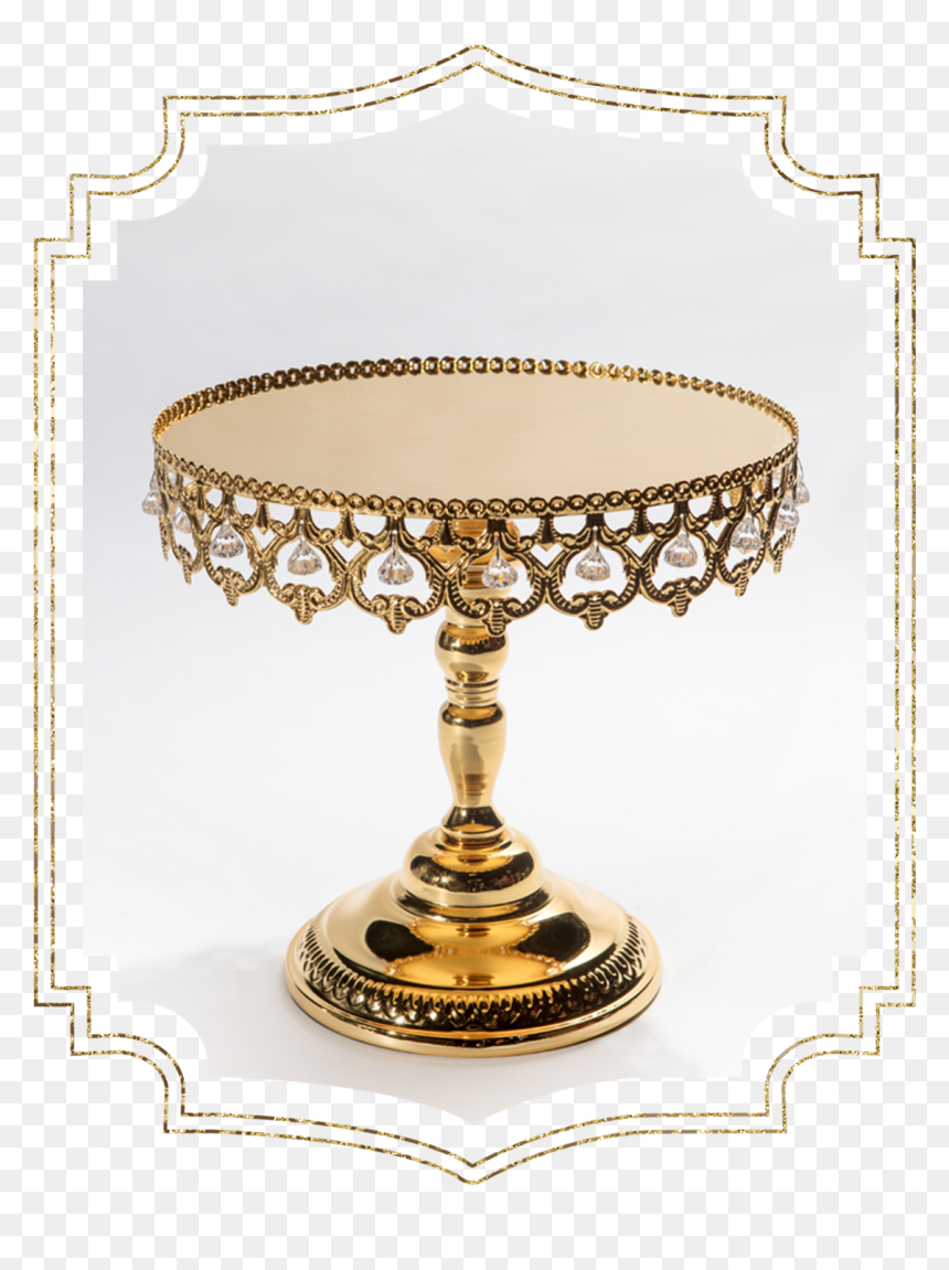 Shiny Crown Gold Cake Stand Png Crown Gold Cupcake - Cake Stand Gold Png, Transparent Png - cake stand png