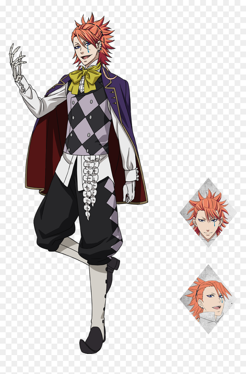 Warning - Black Butler Joker, HD Png Download - black butler png