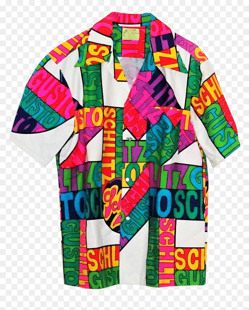 This Vintage Hawaiian Shirt By Ui Maikai For Schlitz - Vintage Hawaiian Shirt Png, Transparent Png - hawaiian shirt png