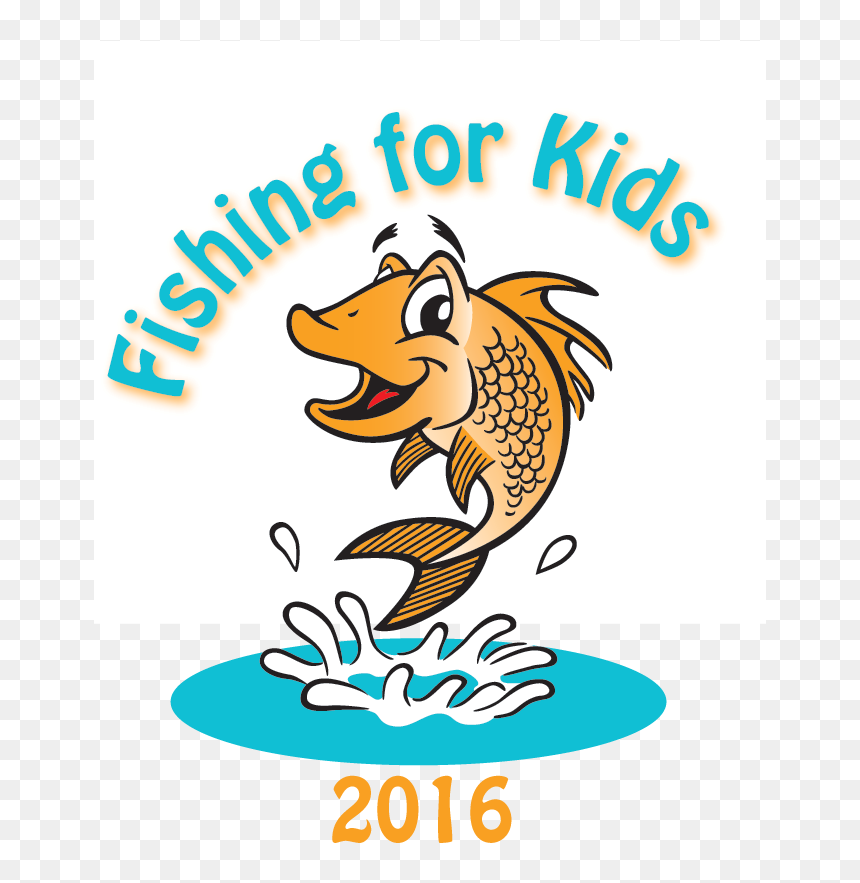 Ffk Logo With Year - Fishing Pictures For Kids, HD Png Download - fish jumping png