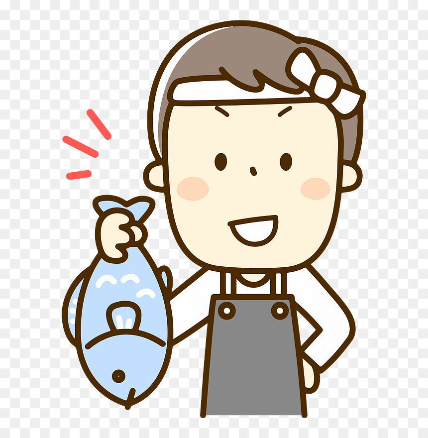 Fishmonger Man Clipart - Clip Art, HD Png Download - man clipart png