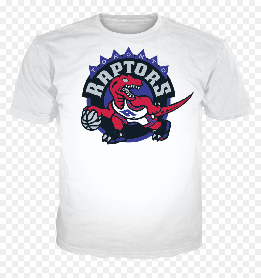 Raptors 4 Logo White Tee - Cartoon, HD Png Download - toronto raptors logo png