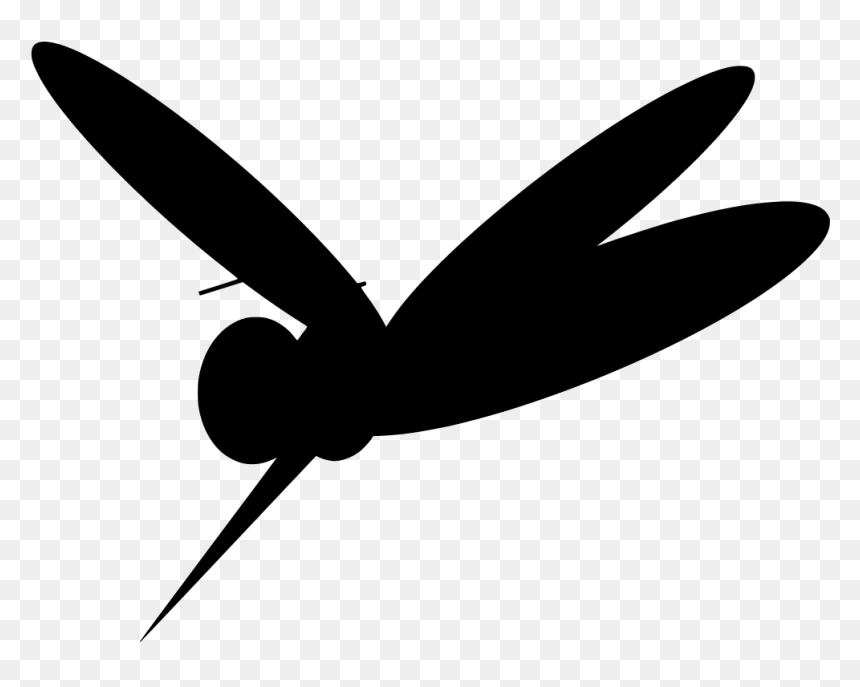 Illustration, HD Png Download - dragonfly silhouette png