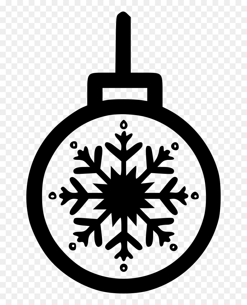 Christmas Snowflake Ball Decoration Light - Snowflake Icon, HD Png Download - light ball png