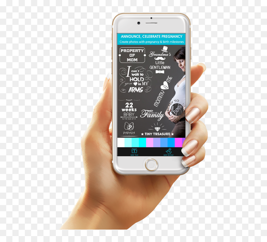 Best Selfie Editor - Daycare App, HD Png Download - baby hand png