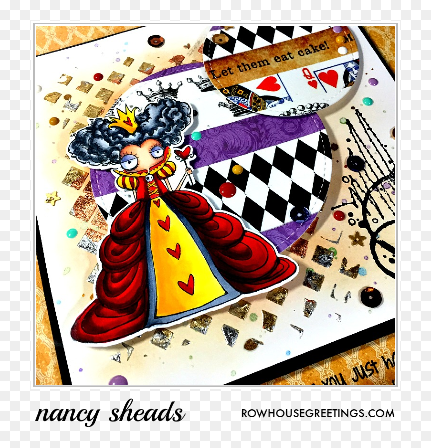Poster, HD Png Download - queen of hearts card png