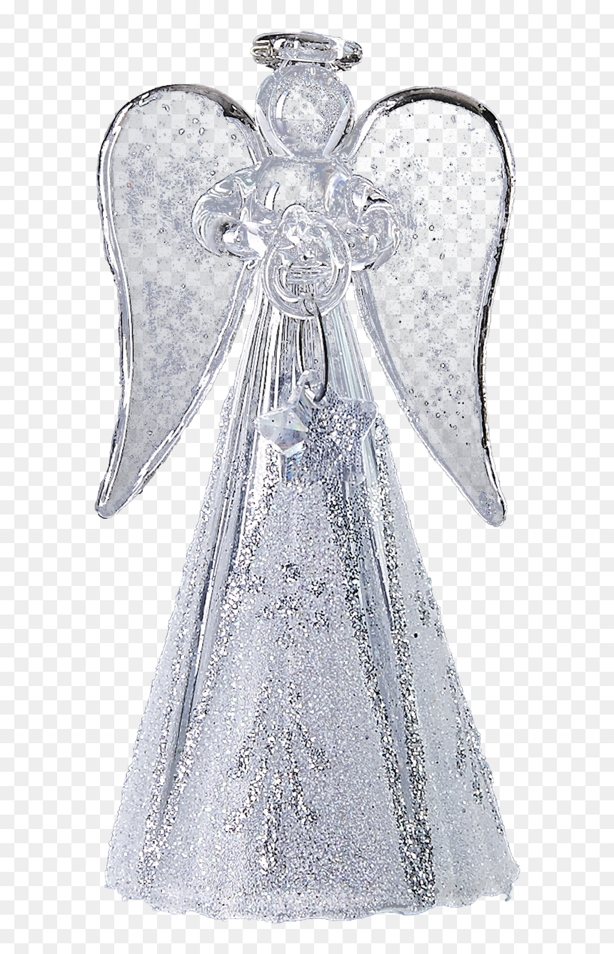 Modern Glass Angel Handmade Christmas Ornament - Sketch, HD Png Download - christmas angel png