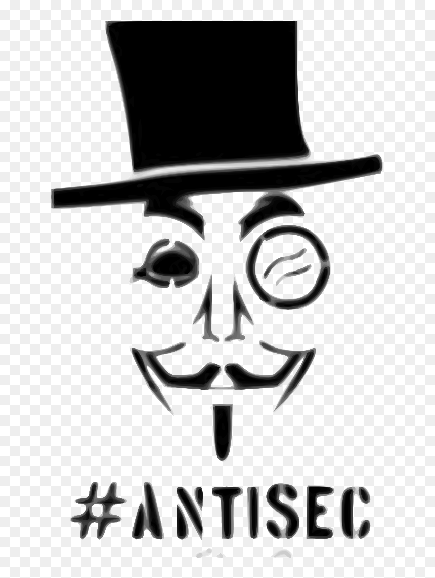 Operation Antisec, HD Png Download - hitler moustache png