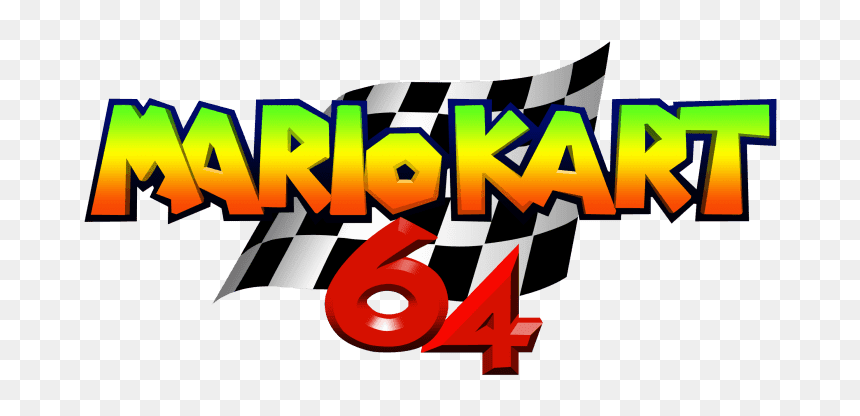 Mario Kart 64, HD Png Download - mario kart logo png