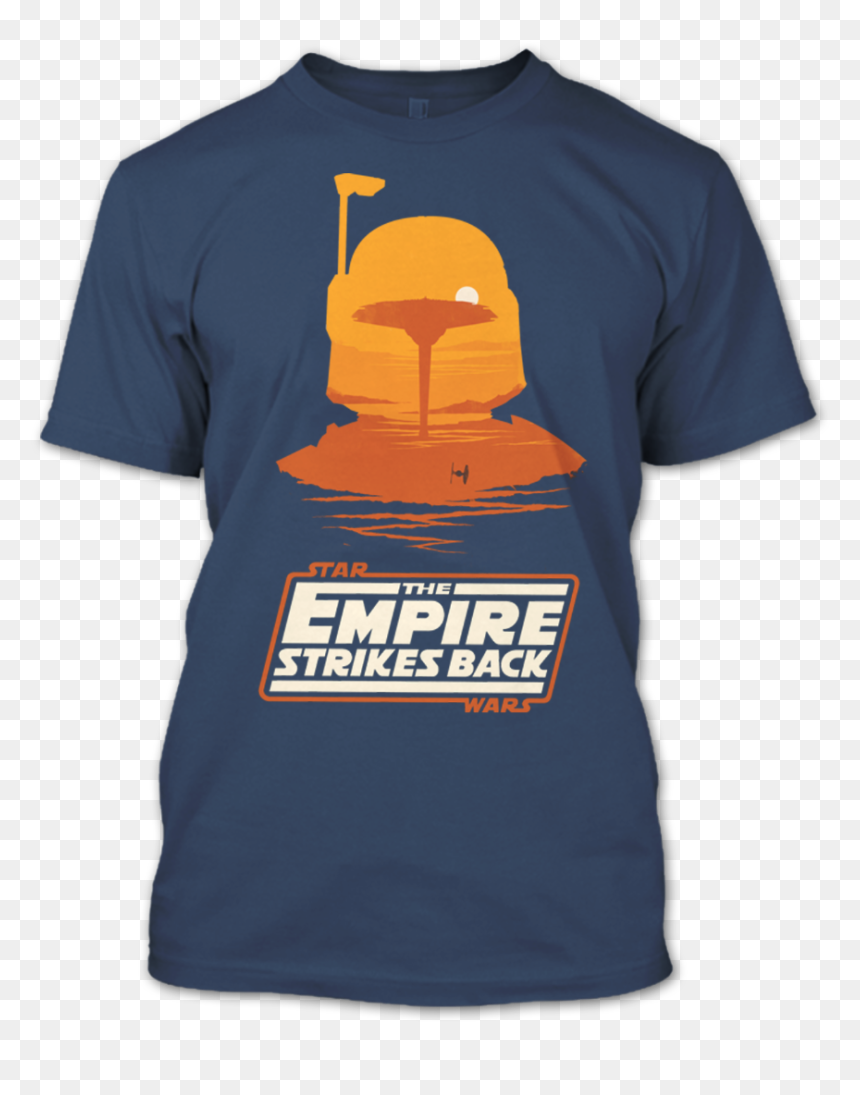 A Black T-shirt With The Shopify Logo - Wars The Empire Strikes Back, HD Png Download - empire strikes back logo png