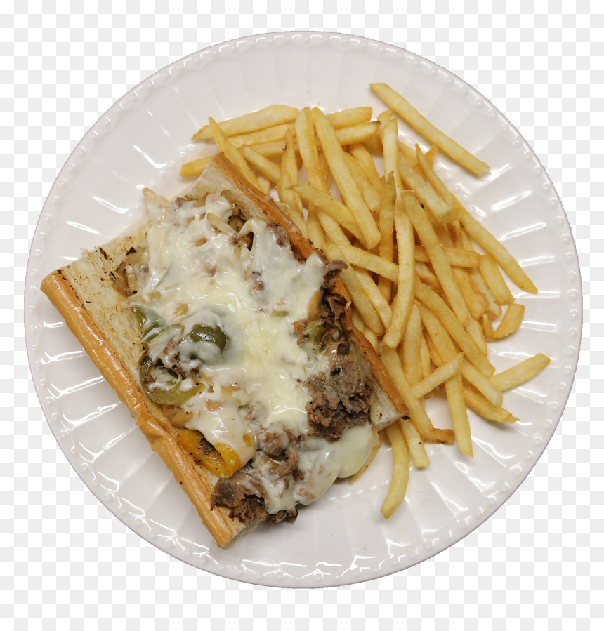 Joey"s Red Hots Philly Cheesesteak Sandwich - French Fries, HD Png Download - philly cheese steak png