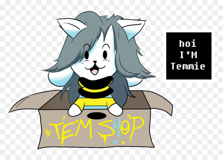 Nana Ookami Just Temmie - Cartoon, HD Png Download - temmie png