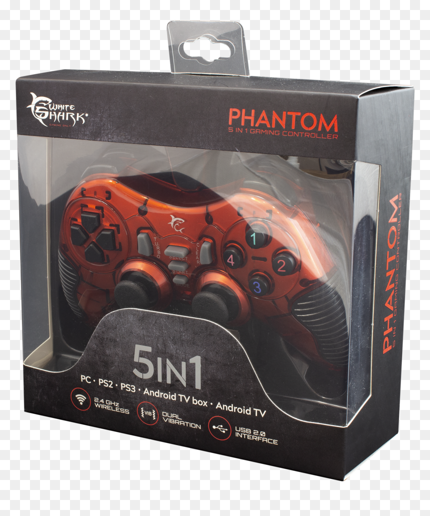 White Shark Game Pad Gpw 2021 Pantheon Wireless - Gamepad, HD Png Download - ps2 controller png