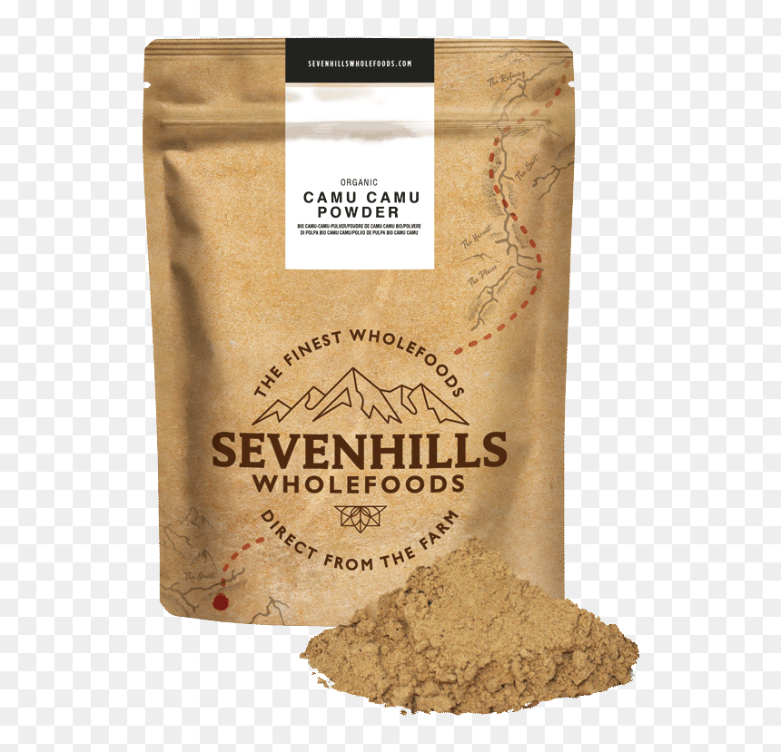 Sevenhills Wholefoods Organic Raw Camu Camu Powder - Sevenhills Cacao Powder, HD Png Download - salt pile png