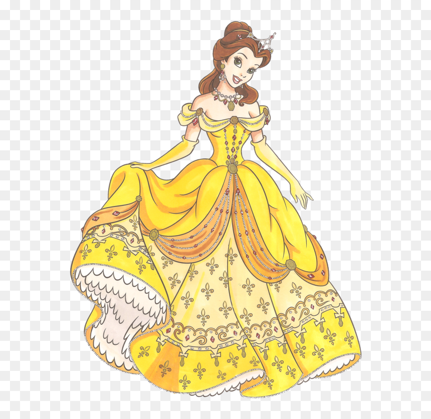 Gorgeous Princess Belle - Princess Belle, HD Png Download - princess belle png