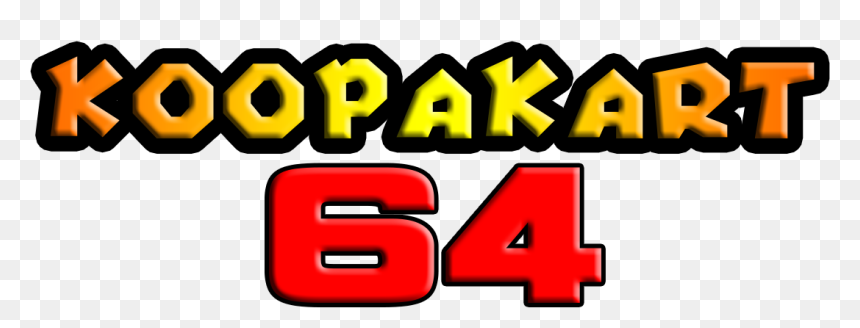 Koopa Kart 64 Logo, HD Png Download - mario kart logo png