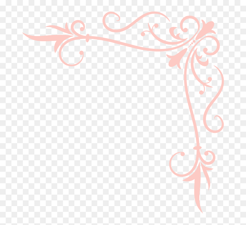 Transparent Corner Flourish Png - Transparent Corner Clipart, Png Download - elegant png