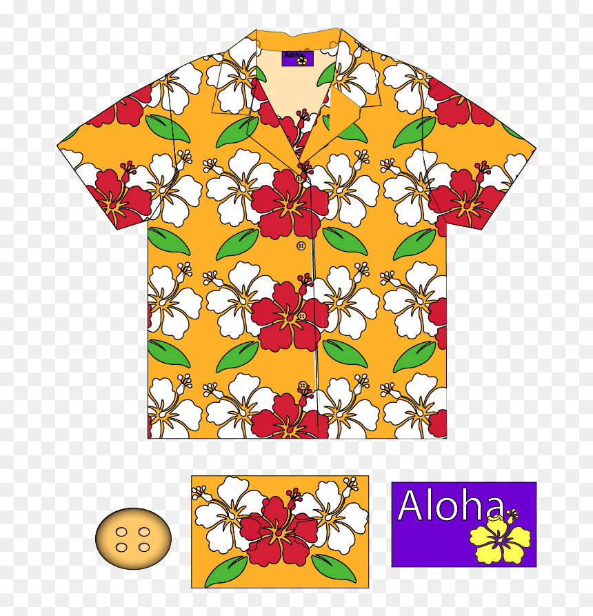 Transparent Hawaiian Shirt Png, Png Download - hawaiian shirt png
