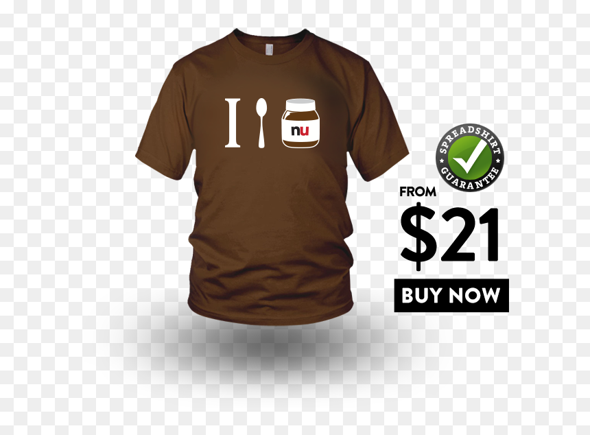 Buy This Nutella Shirt From $21 - T-shirt, HD Png Download - nutella logo png