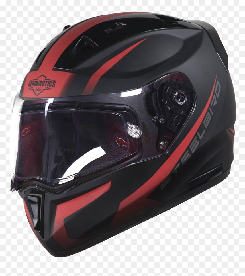 Sa 1 Whif Mat Black/red With Anti Fog Shield Clear - Motorcycle Helmet, HD Png Download - red fog png