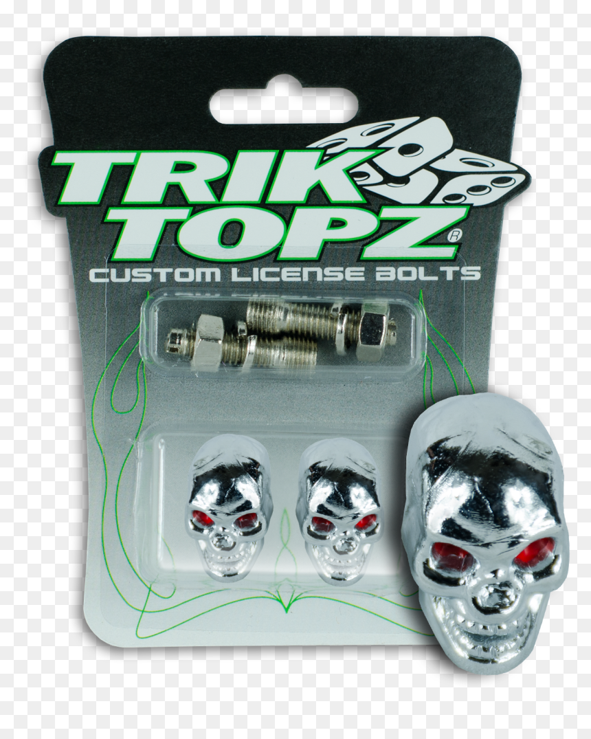 Trik Topz, HD Png Download - chrome skull png