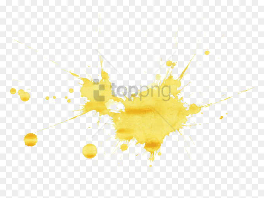 Free Png Yellow Paint Splash Png Png Image With Transparent - Orb-weaver Spider, Png Download - yellow splash png