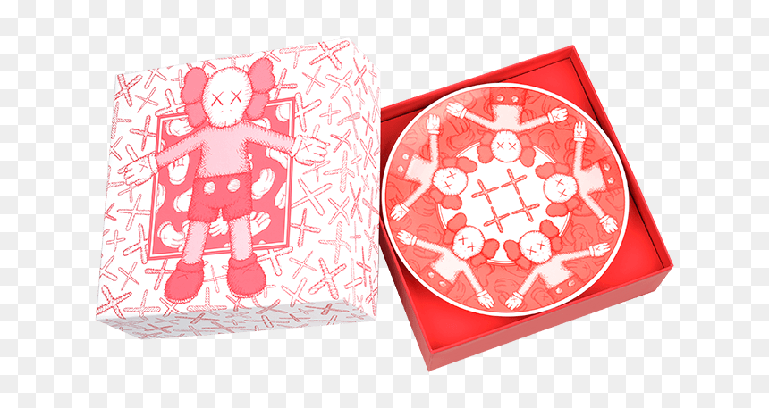 Kaws - holiday plate Set - Ceramic Plates Set Of 4, HD Png Download - kaws png