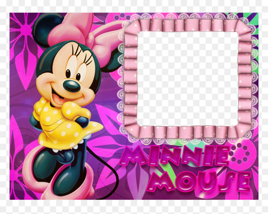 Jp Molduras Digitais - La Multi Ani Cu Minnie Mouse, HD Png Download - molduras minnie png