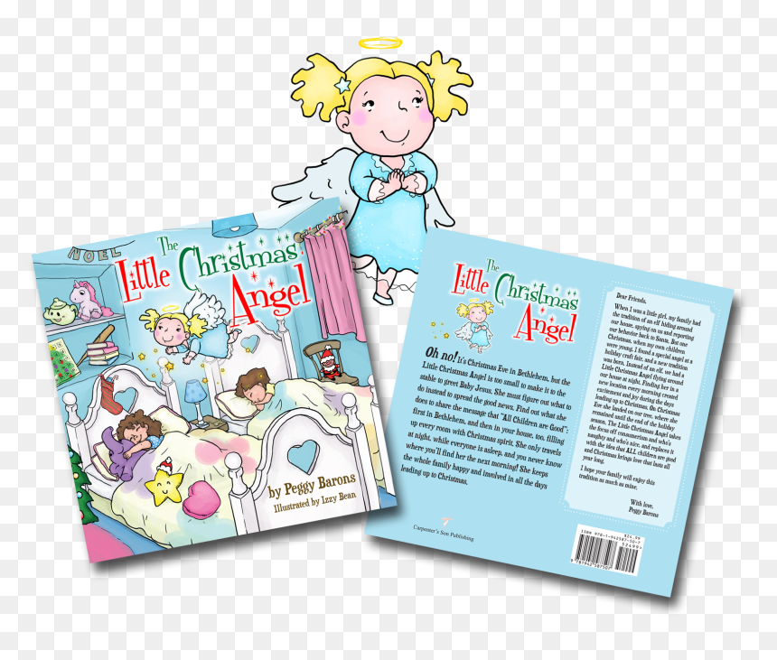 Little Christmas Angel - Cartoon, HD Png Download - christmas angel png