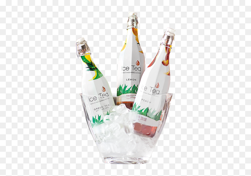 Glass Bottle, HD Png Download - ice tea png