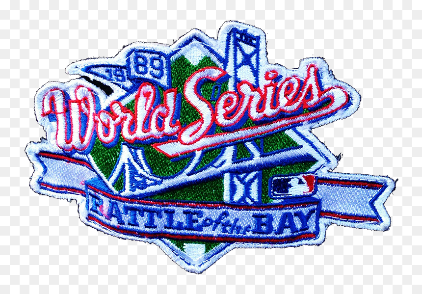 The Official Logo For The 1989 World Series Between - World Series, HD Png Download - oakland athletics logo png