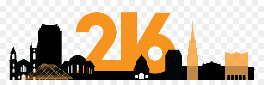 216digital Cleveland Image Marketing Product - Cleveland 216, HD Png Download - la skyline png