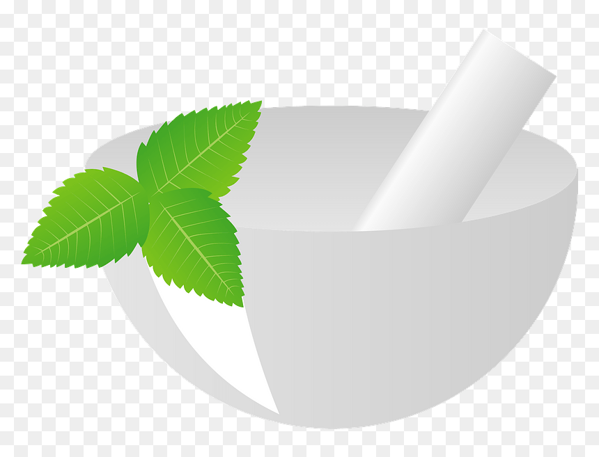 Mortar And Pestle Herb Clipart - Illustration, HD Png Download - mortar and pestle png