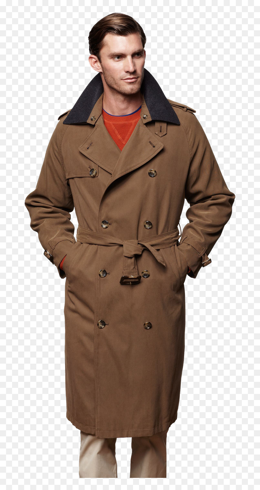 Fog Trench Png Transparent Image - Overcoat, Png Download - transparent fog png
