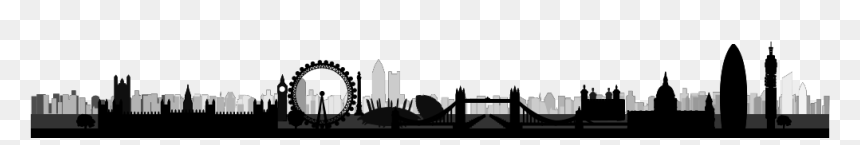 Silhouette, HD Png Download - london skyline silhouette png