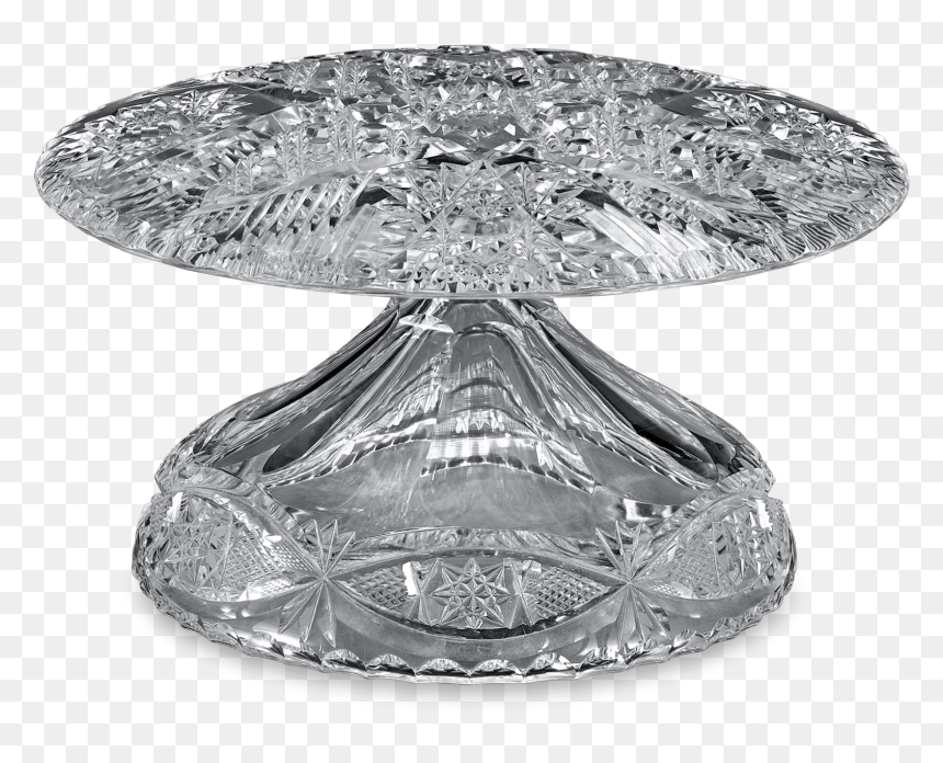 Libbey American Brilliant Cut Glass Toupée Stand - Perfume, HD Png Download - cake stand png