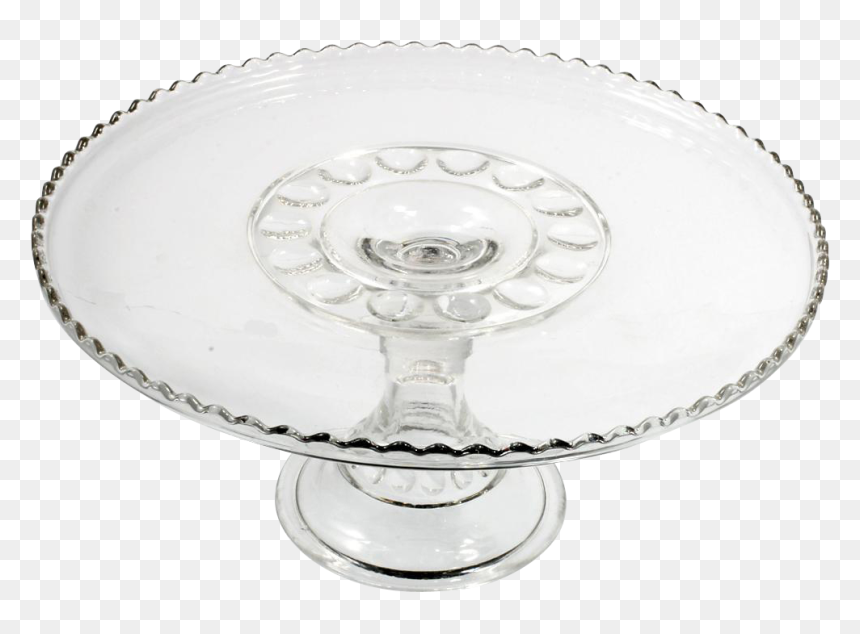 Eapg Antique Glass Cake Stand 1903 Carolina Mayflower - Champagne Stemware, HD Png Download - cake stand png