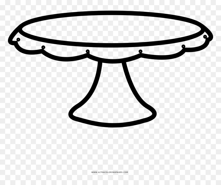 Cake Stand Coloring Page - Cake Stand Clip Art Free, HD Png Download - cake stand png