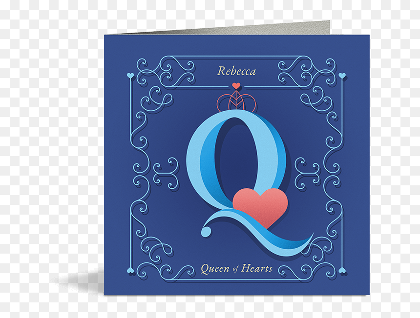Queen Of Hearts Card - Greeting Card, HD Png Download - queen of hearts card png