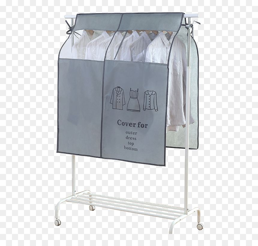 Clothes Storage Bag Hanging Clothes Three Dimensional - Clothing, HD Png Download - hanging clothes png