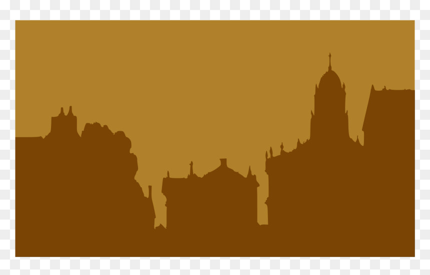 Silhouette Small Town Png, Transparent Png - london skyline silhouette png