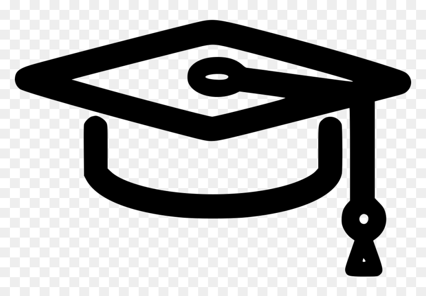 Cap Graduate Free Icon - School, HD Png Download - graduation hat icon png
