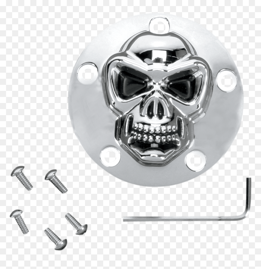 Transparent 3d Skull Png - Harley-davidson, Png Download - chrome skull png