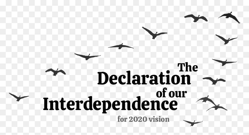 The Declaration Of Our Interdependence - Flock, HD Png Download - declaration of independence png